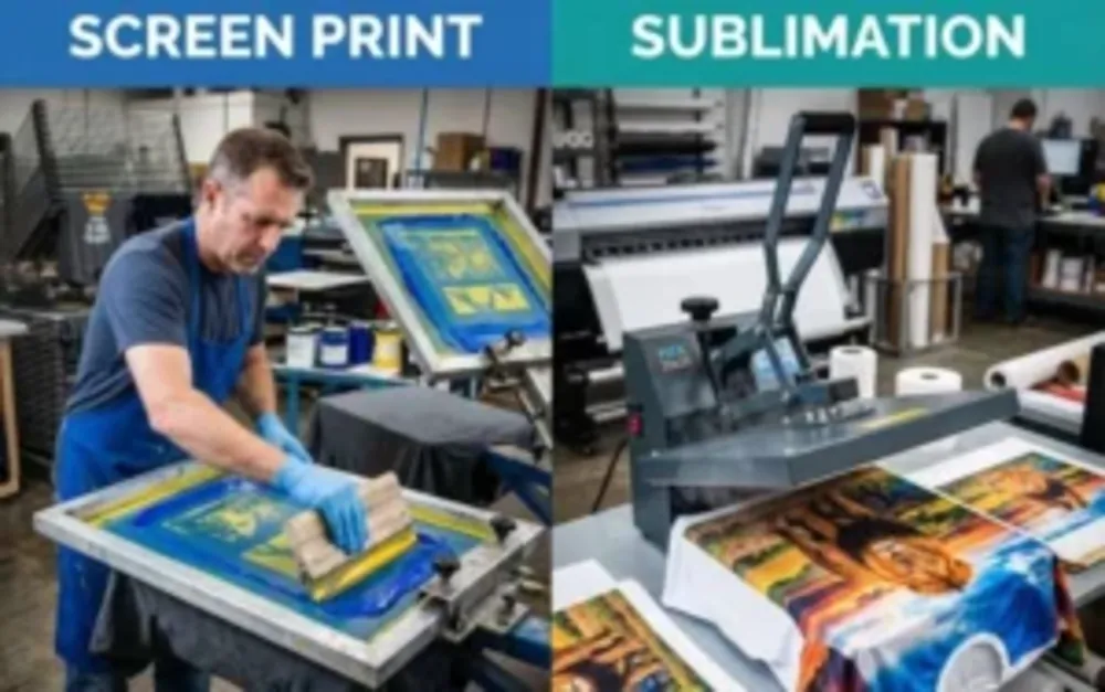 which is better sublimation vs screen printing​