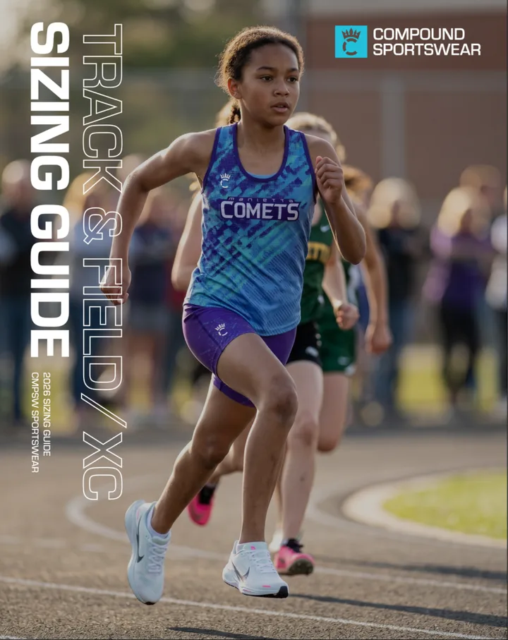 Women's track and cross country size chart cover