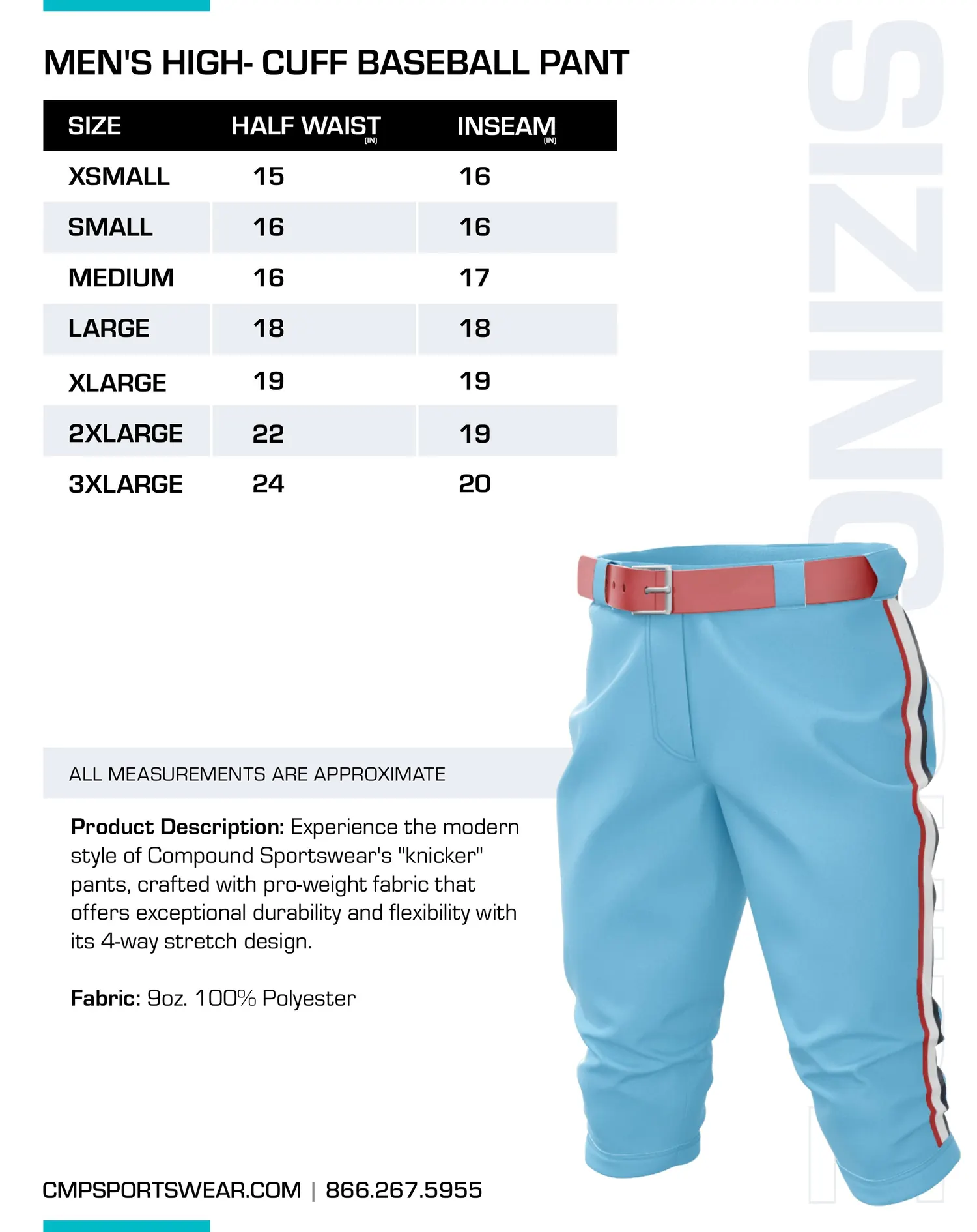 Baseball Size Chart — page 12