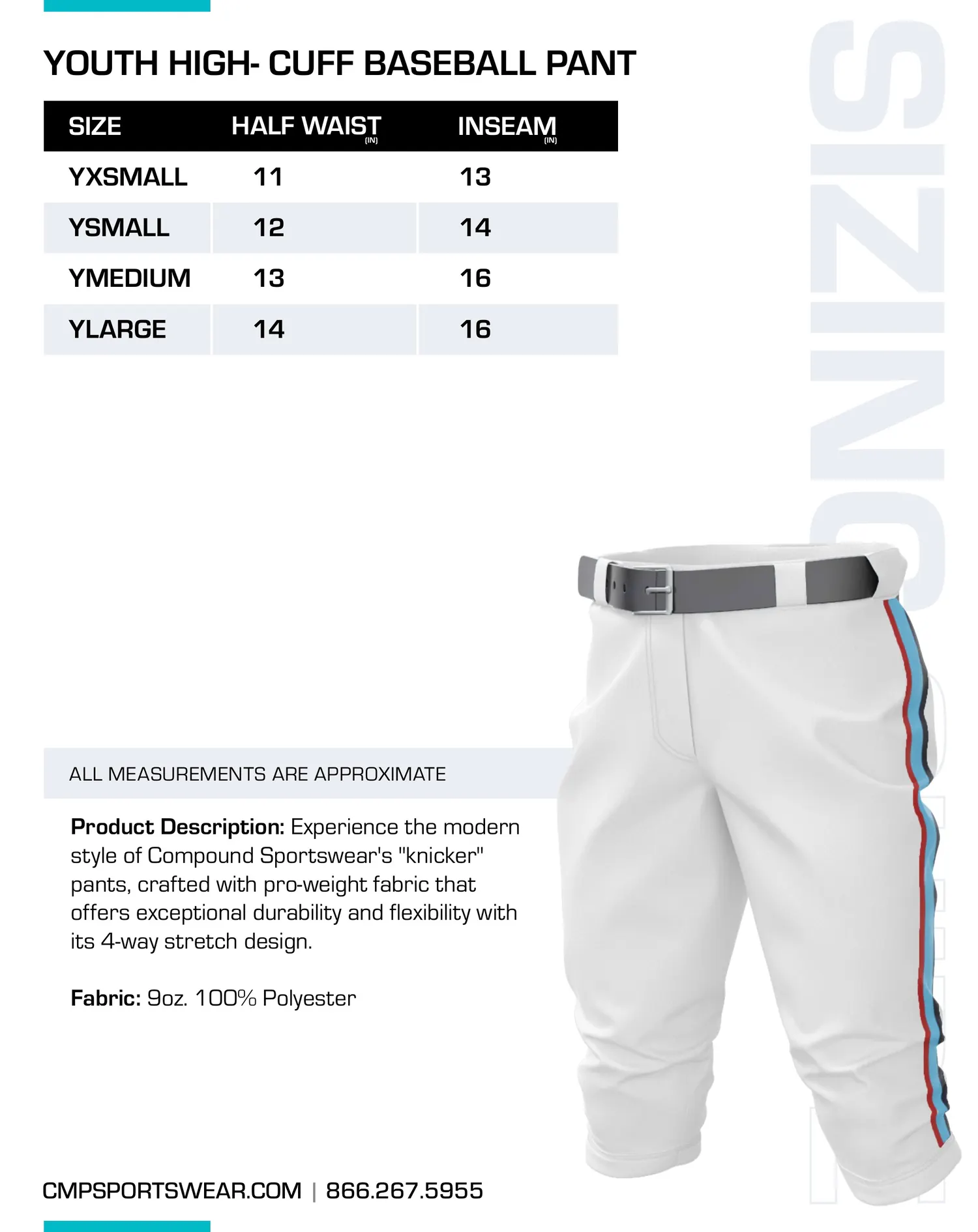 Baseball Size Chart — page 13
