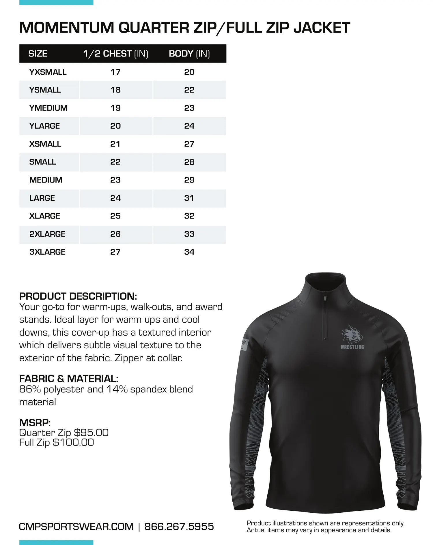 Men's Performance Size Chart — page 2