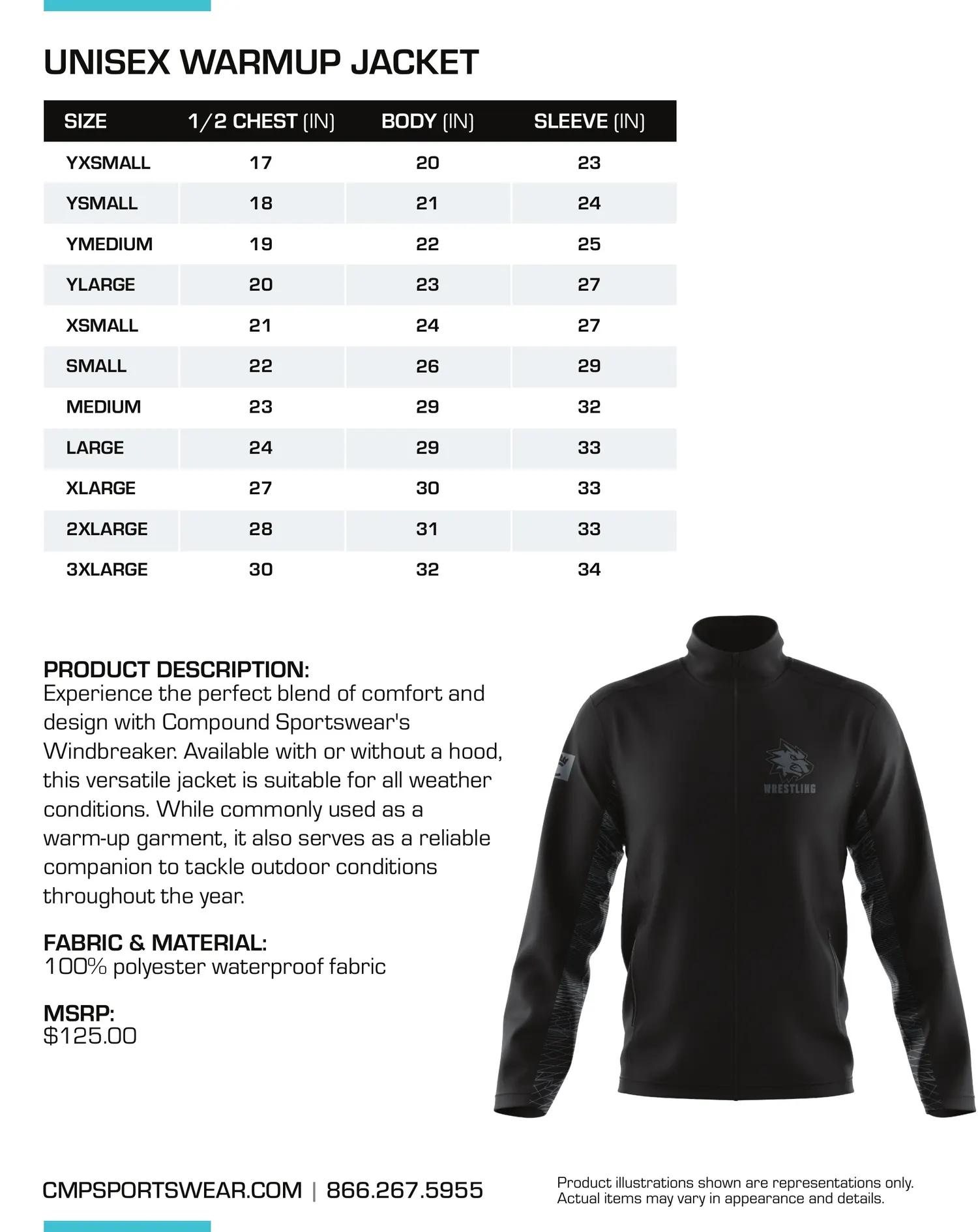 Men's Performance Size Chart — page 4