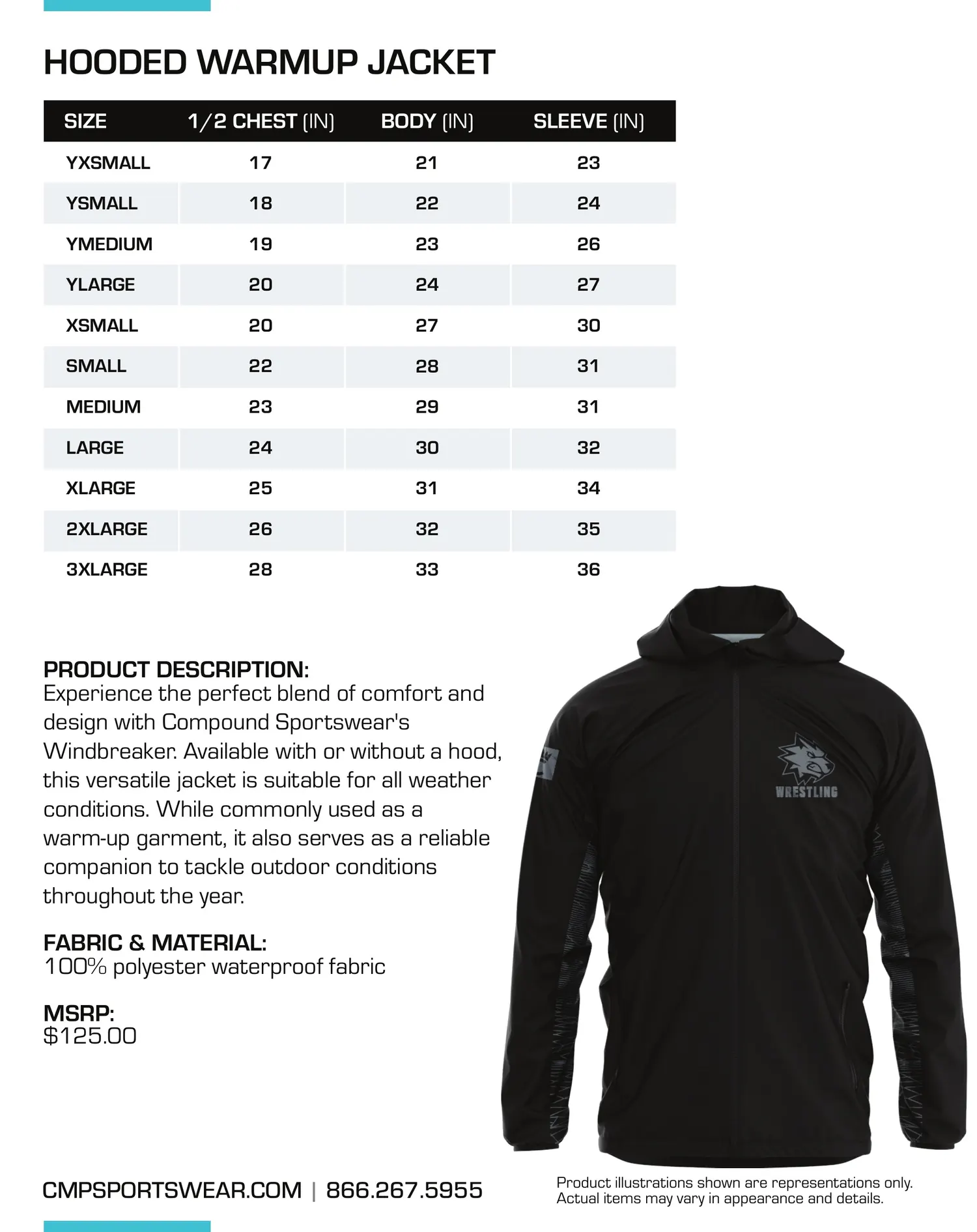 Men's Performance Size Chart — page 5