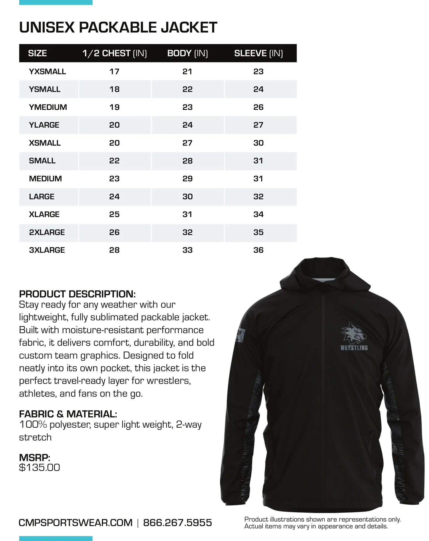 Men's Performance Size Chart — page 6