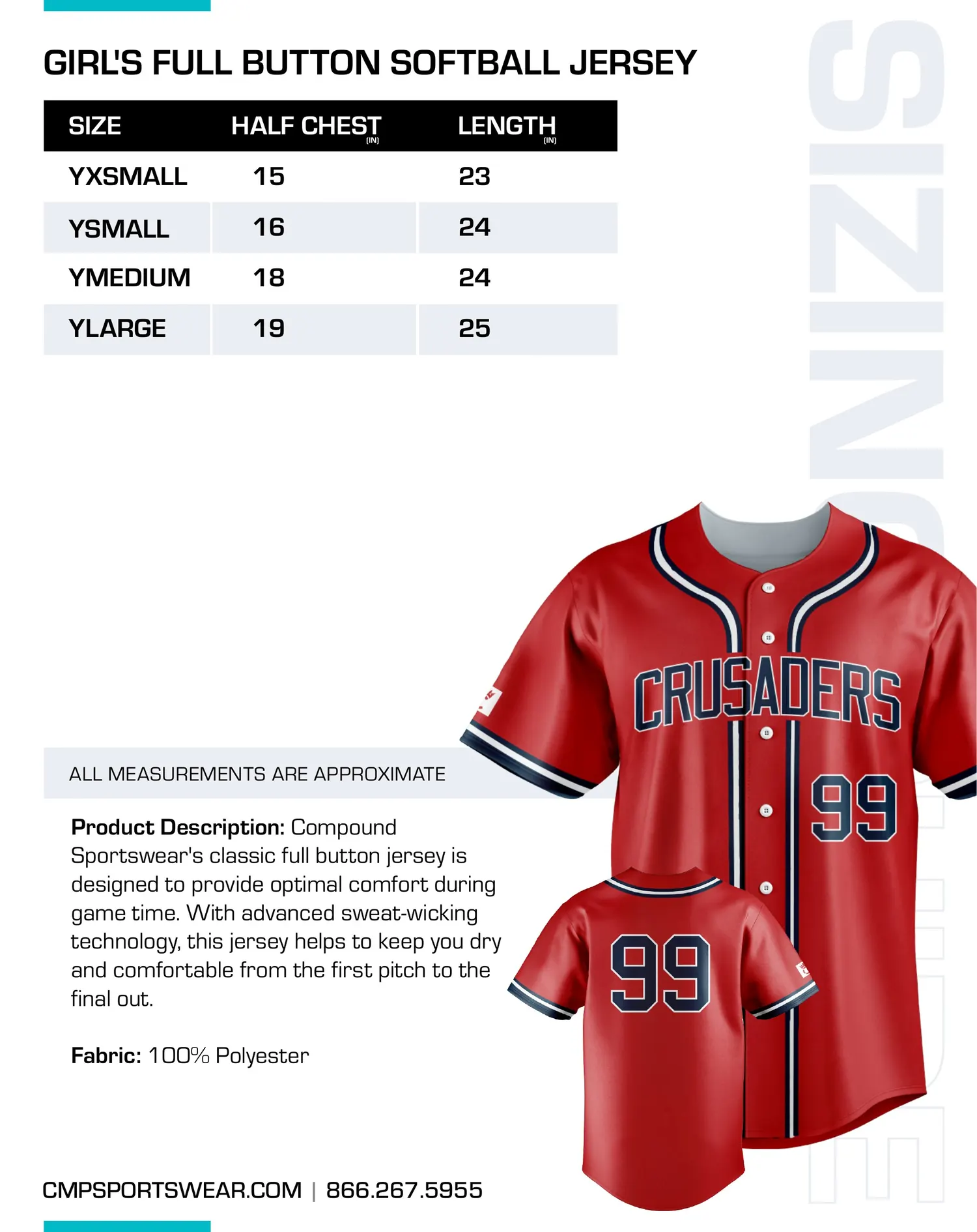 Softball Size Chart — page 3