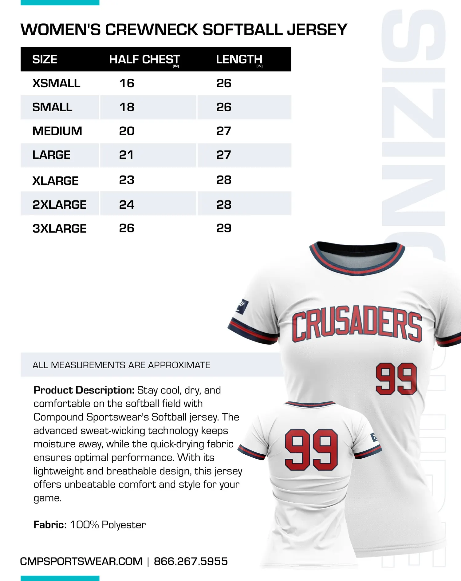 Softball Size Chart — page 6