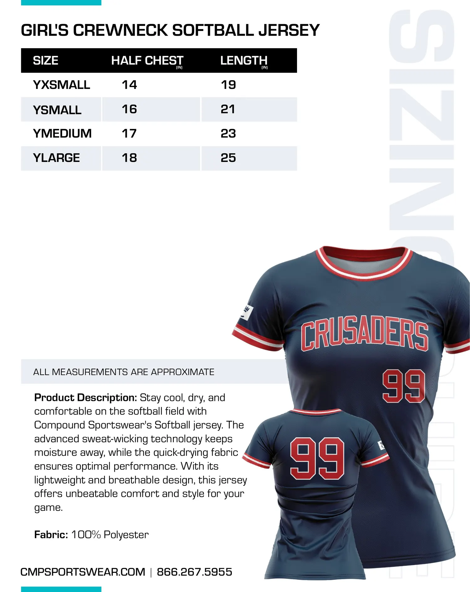 Softball Size Chart — page 7