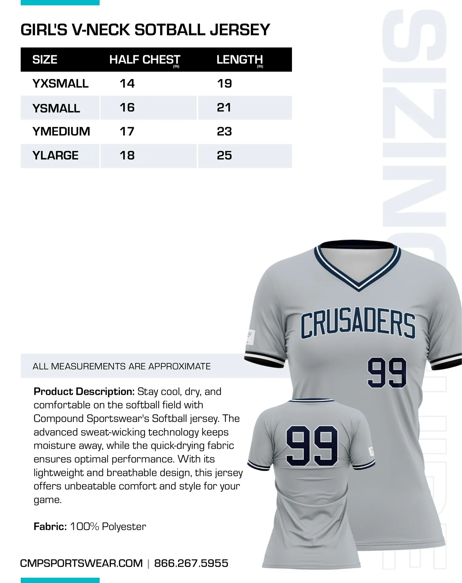 Softball Size Chart — page 9