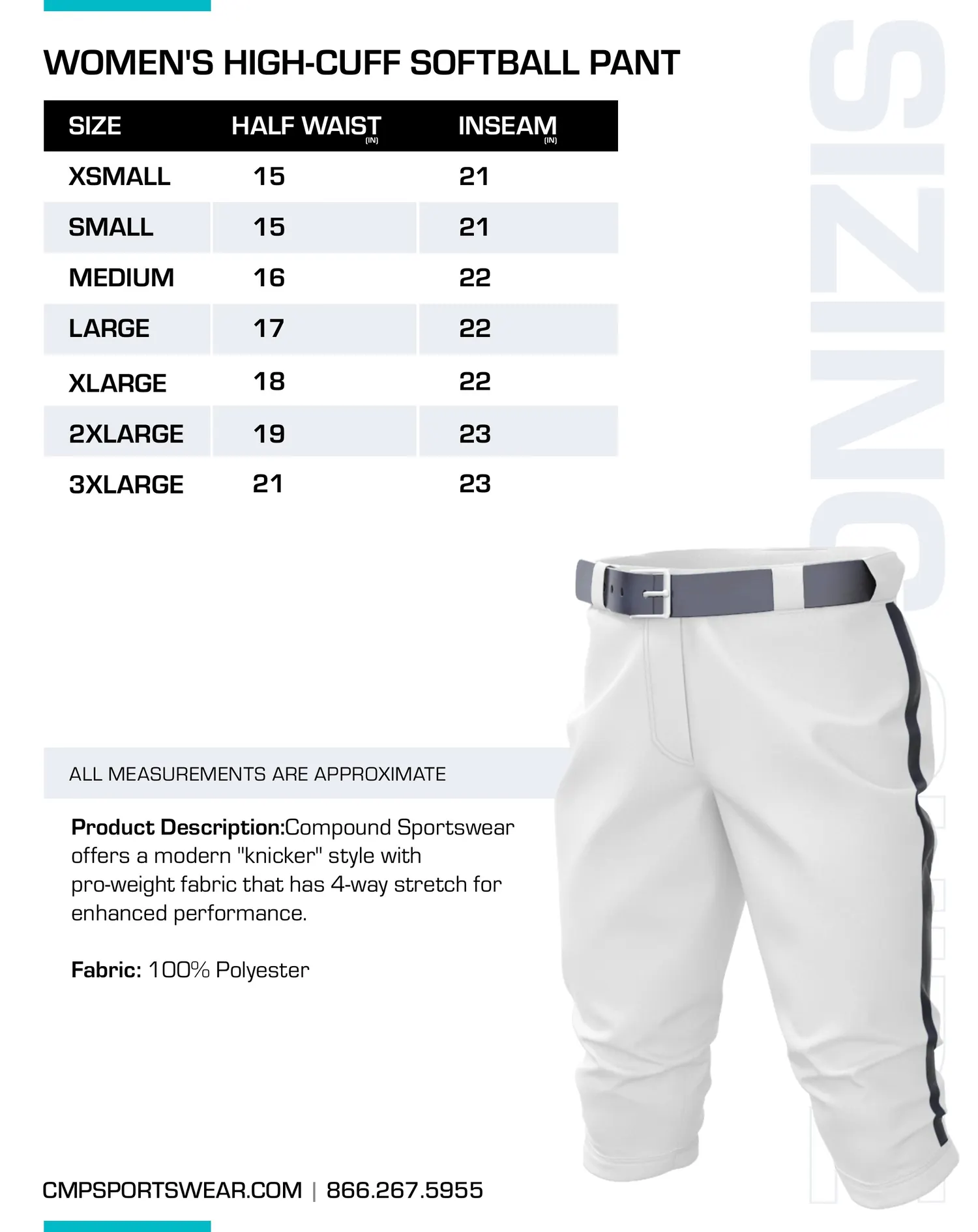 Softball Size Chart — page 10