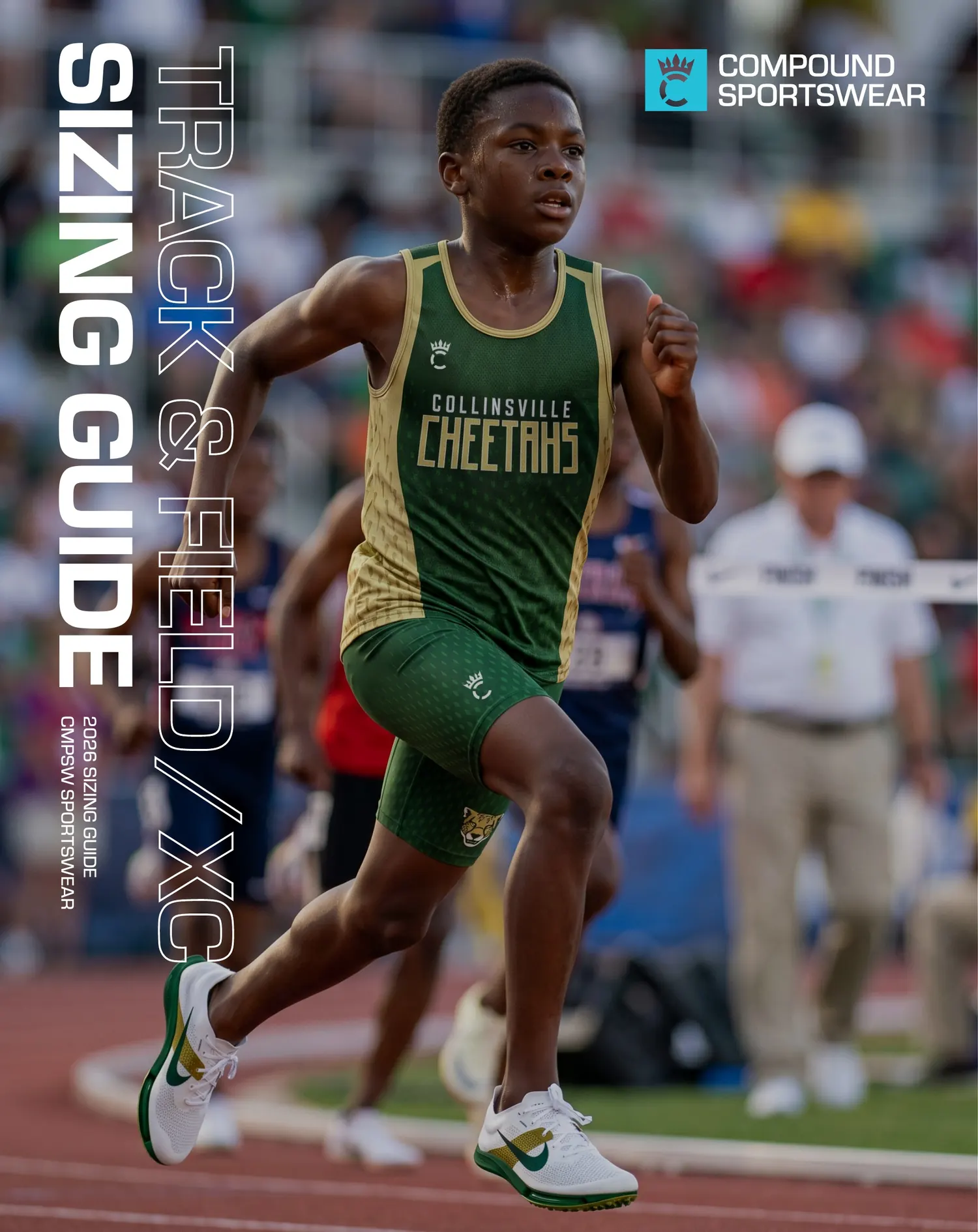 Men's Track & Field/XC Size Chart — page 1