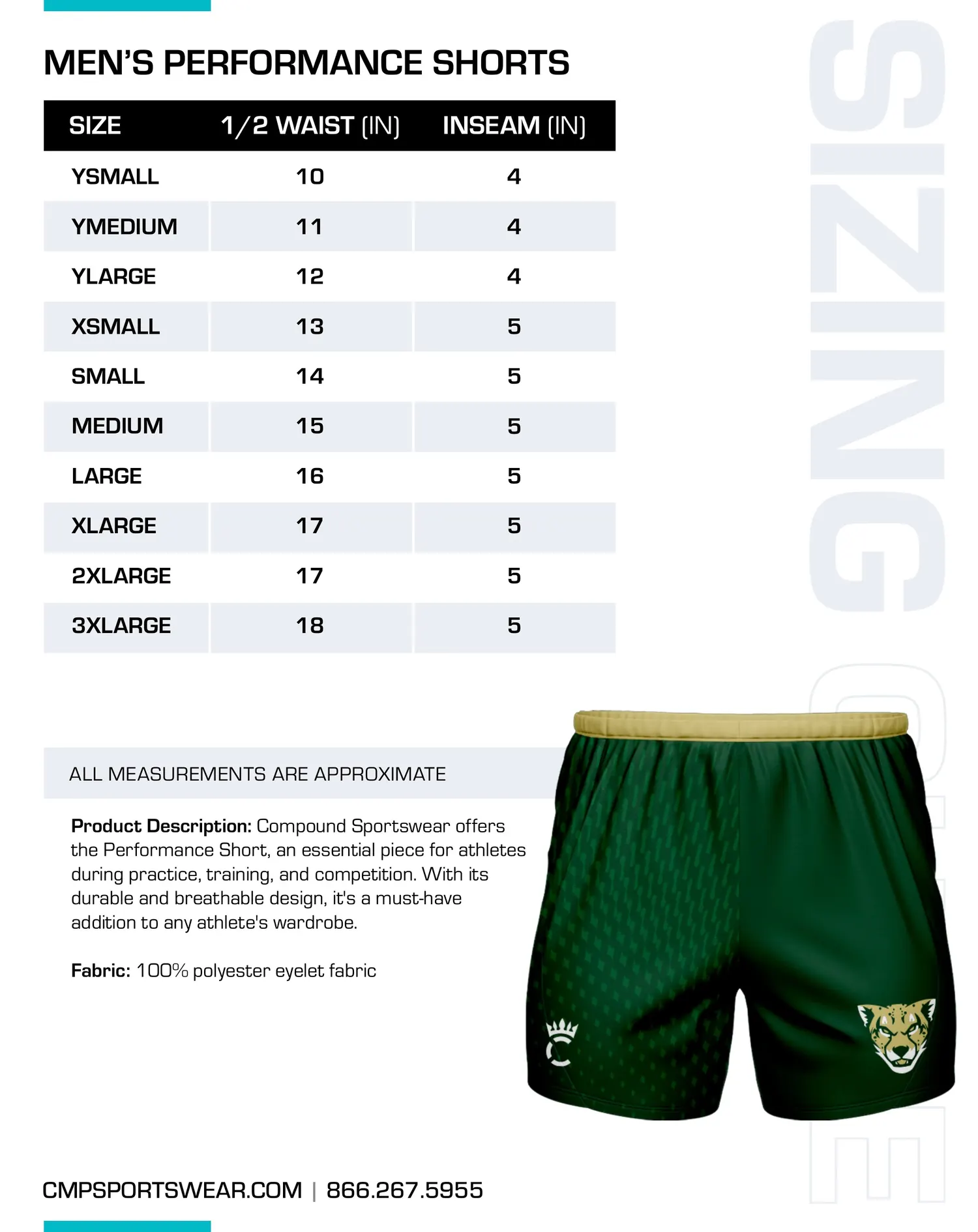 Men's Track & Field/XC Size Chart — page 7