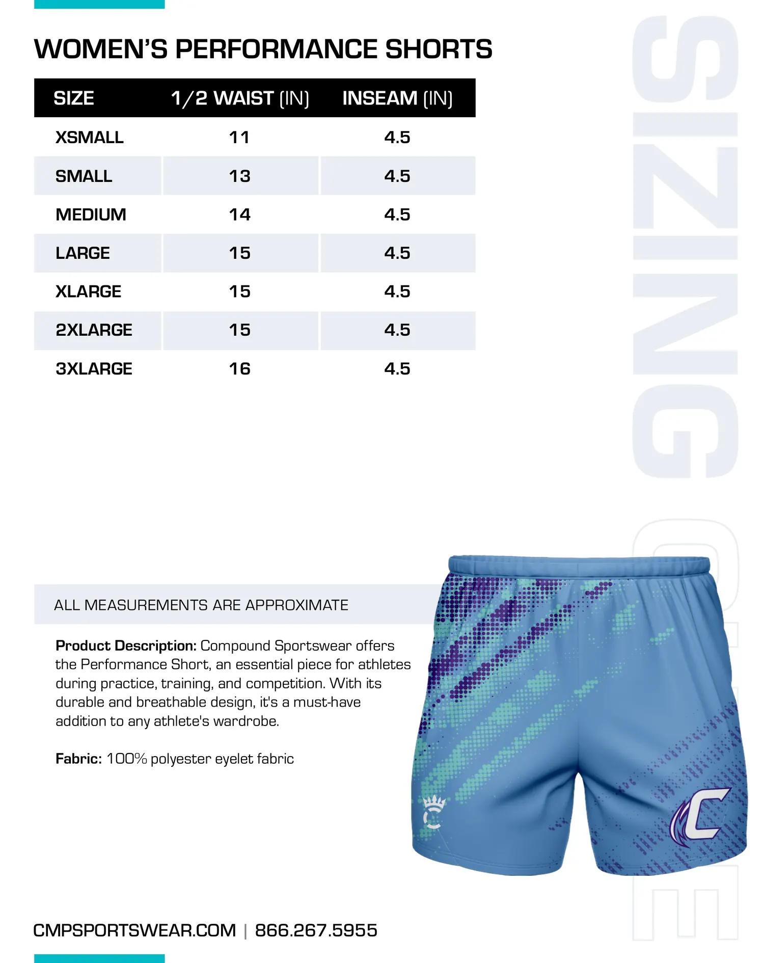 Women's Track & Field/XC Size Chart — page 7