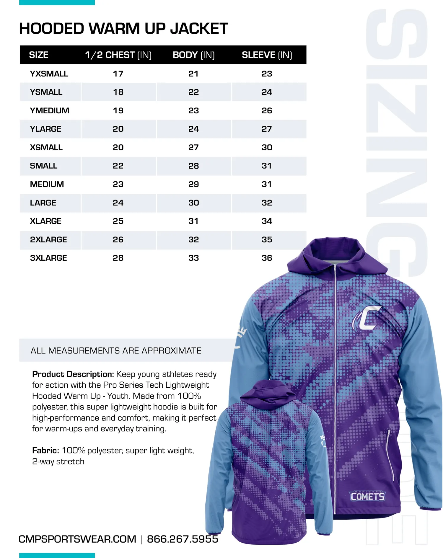 Women's Track & Field/XC Size Chart — page 10