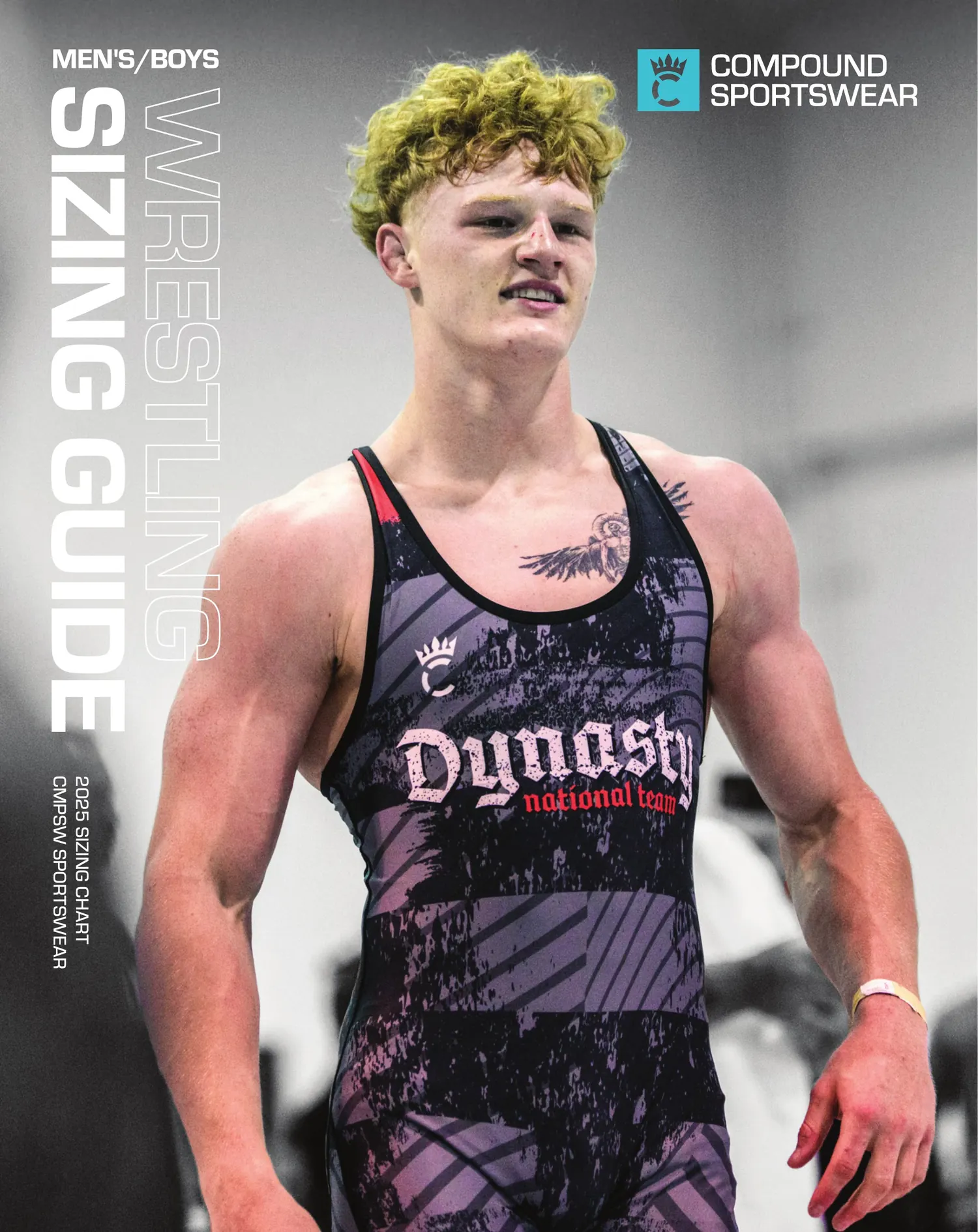 Men's Wrestling Size Chart — page 1