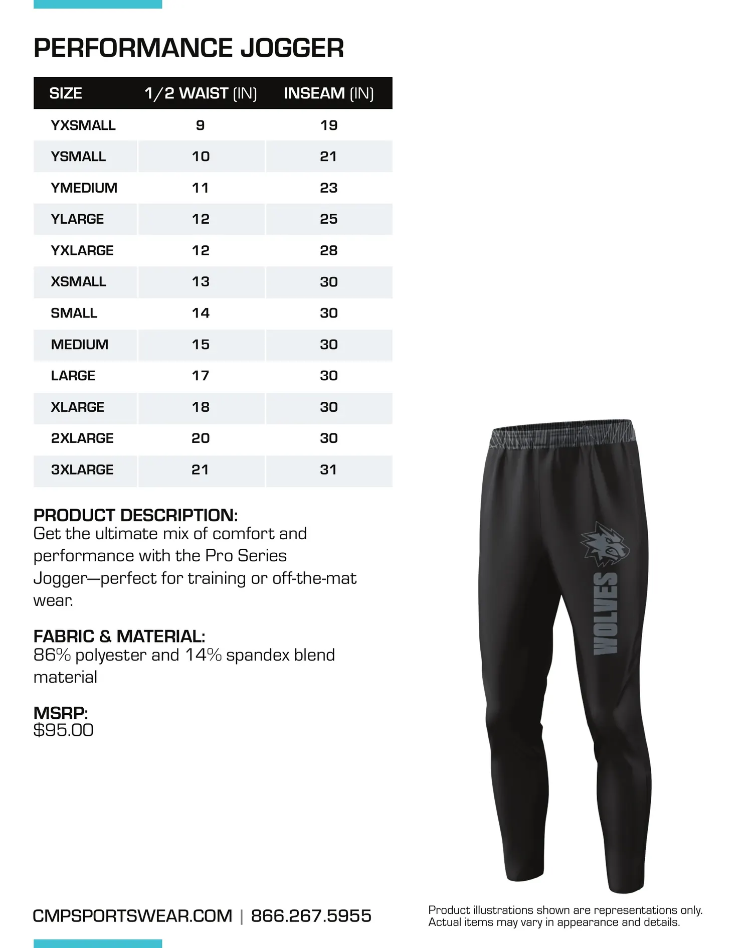 Men's Wrestling Size Chart — page 6