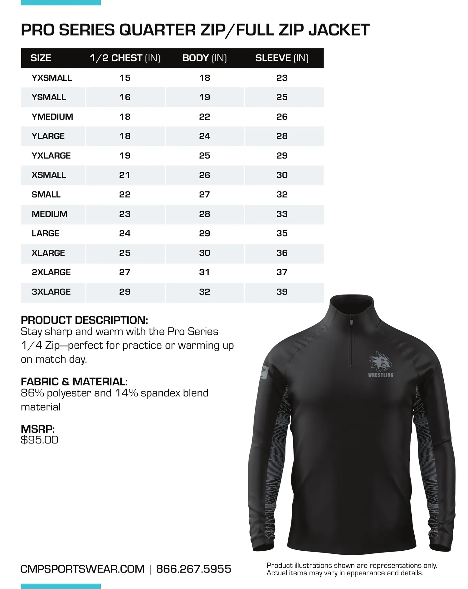 Men's Wrestling Size Chart — page 7