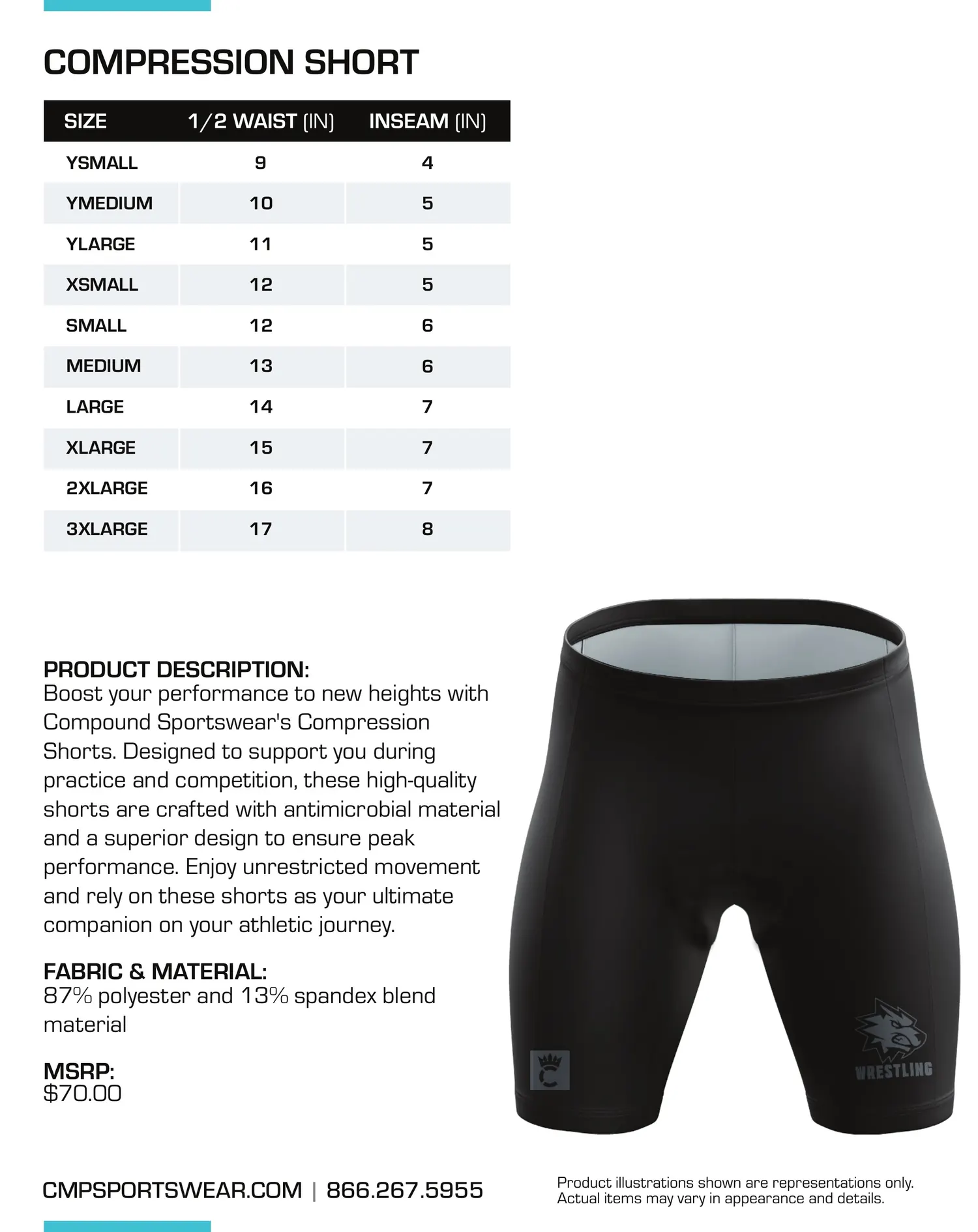 Men's Wrestling Size Chart — page 18