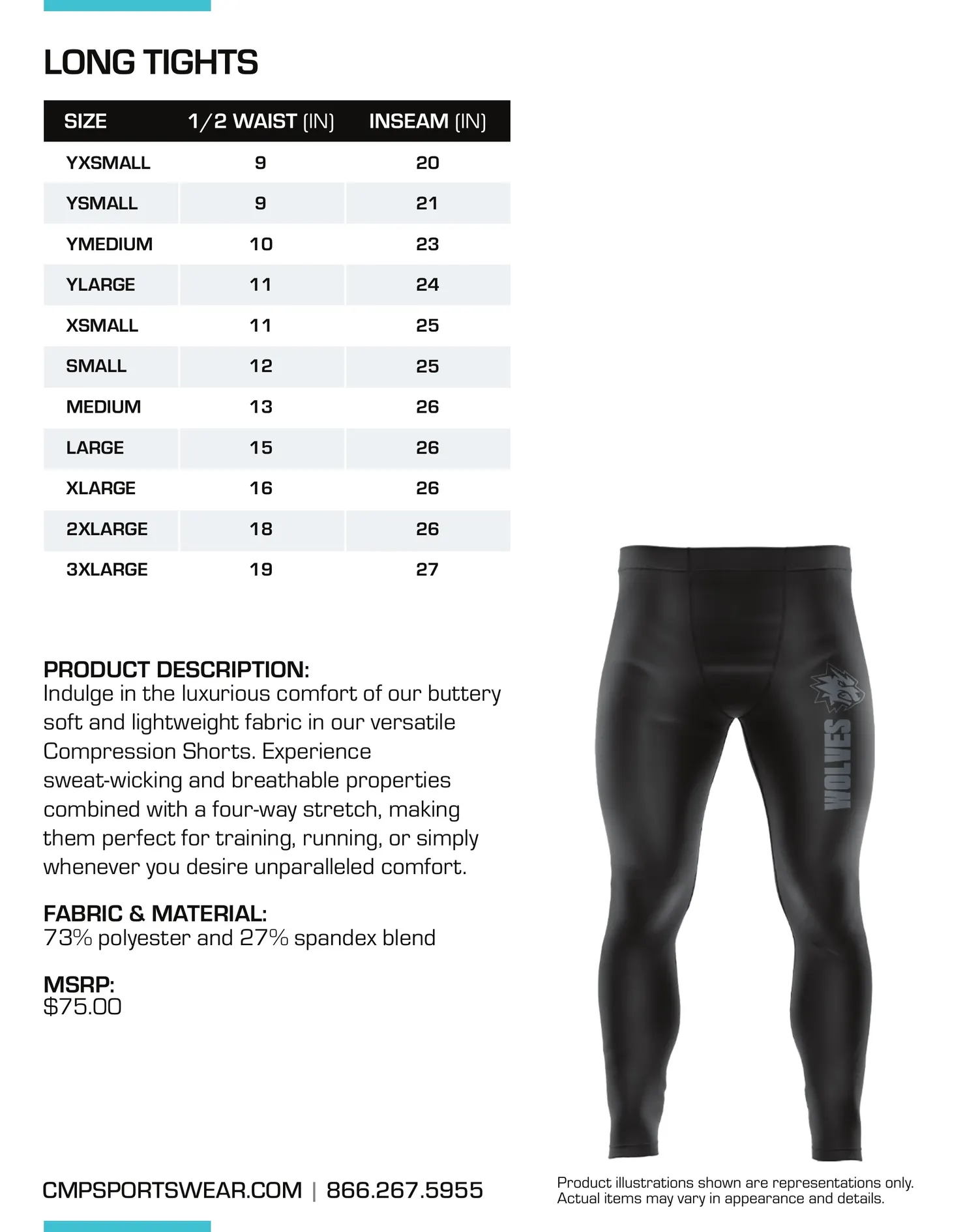 Men's Wrestling Size Chart — page 19