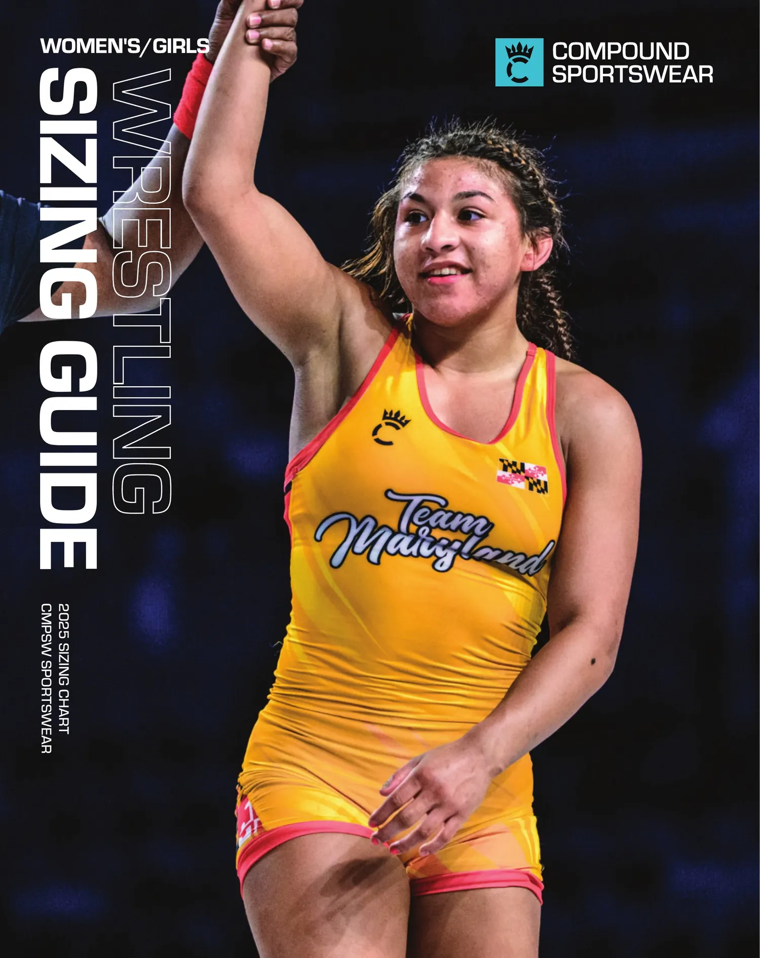 Women's Wrestling Size Chart — page 1