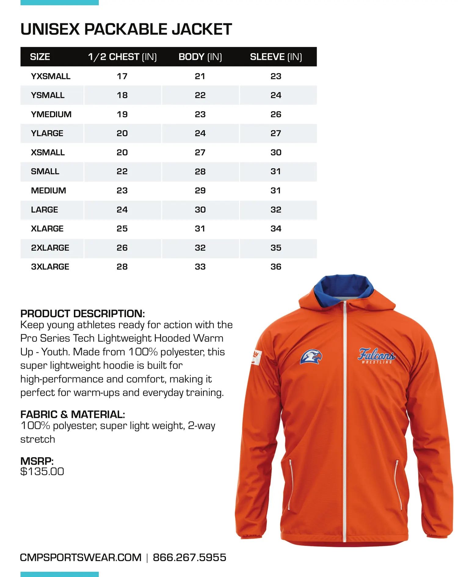 Women's Wrestling Size Chart — page 12