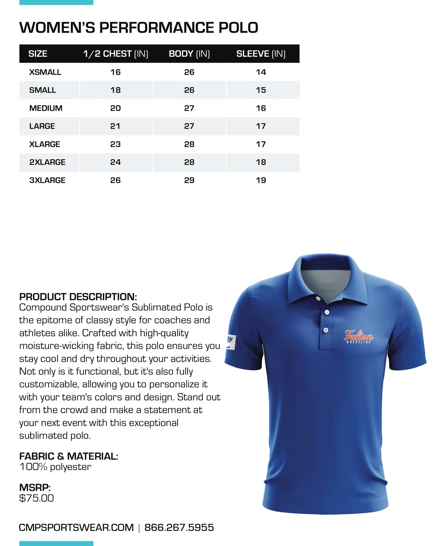 Women's Wrestling Size Chart — page 14